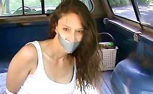 Milf Gagged/bound In Back For Truck
